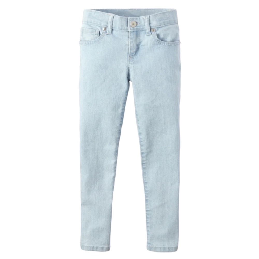The Children's Place Girls Super Skinny Jeans Sky Wash Adjustable Waist Size 12